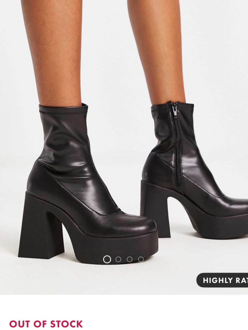 ALDO Black Platform Block Heel Ankle Boots - Women